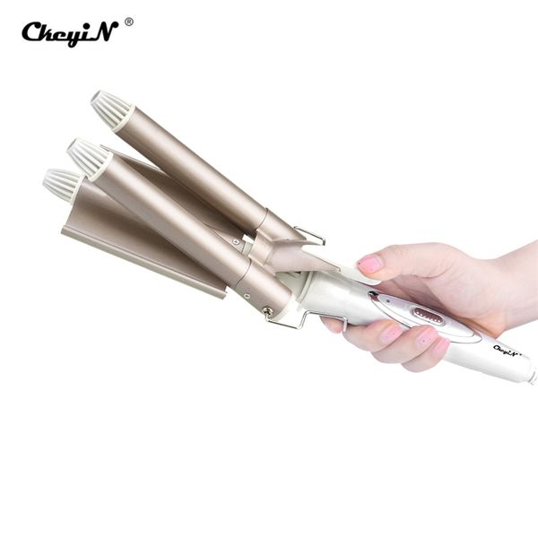 110-220v perm splint titanium automatic ceramic hair curler 3 barrels big waver curling iron hair curlers rollers styling tools
110-220v perm splint titanium automatic ceramic hair curler 3 barrels big waver curling iron hair curlers rollers styling tools