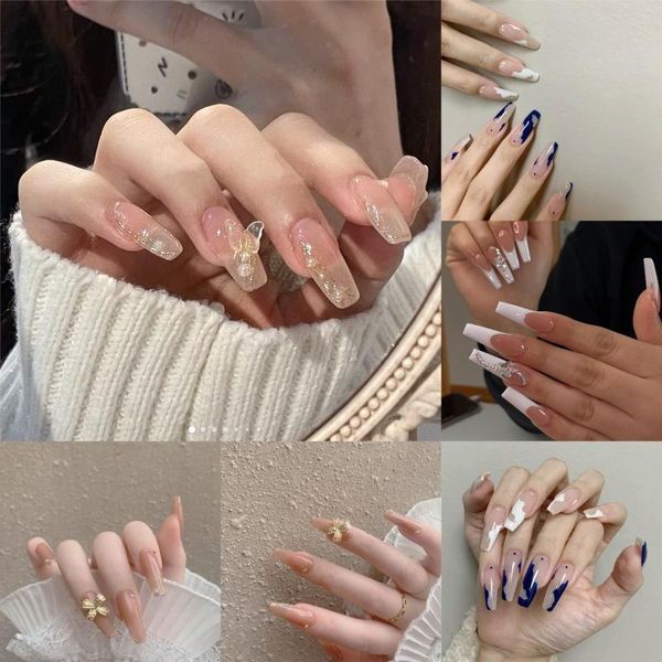 false nails detachable butterfly rhinestone ballerina wearable long coffin fake full cover nail tips with glue 24pcs/box, Red;gold
false nails detachable butterfly rhinestone ballerina wearable long coffin fake full cover nail tips with glue 24pcs/box, Red;gold