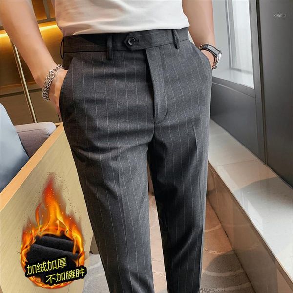 men's suits & blazers plus size 28-38 autumn winter thick striped suit pants men clothing simple slim fit stretched casual office trous, White;black
men's suits & blazers plus size 28-38 autumn winter thick striped suit pants men clothing simple slim fit stretched casual office trous, White;black