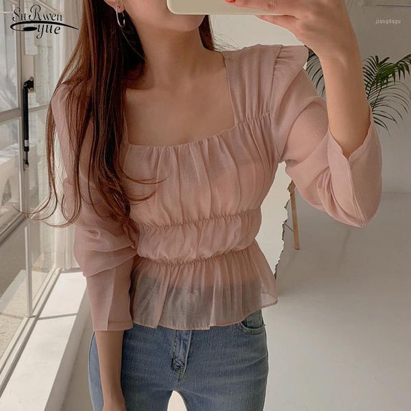 women's blouses & shirts vintage square collar mesh blouse women solid slim fit wild shirt spring autumn 2021 pullover long sleeve blu, White
women's blouses & shirts vintage square collar mesh blouse women solid slim fit wild shirt spring autumn 2021 pullover long sleeve blu, White
