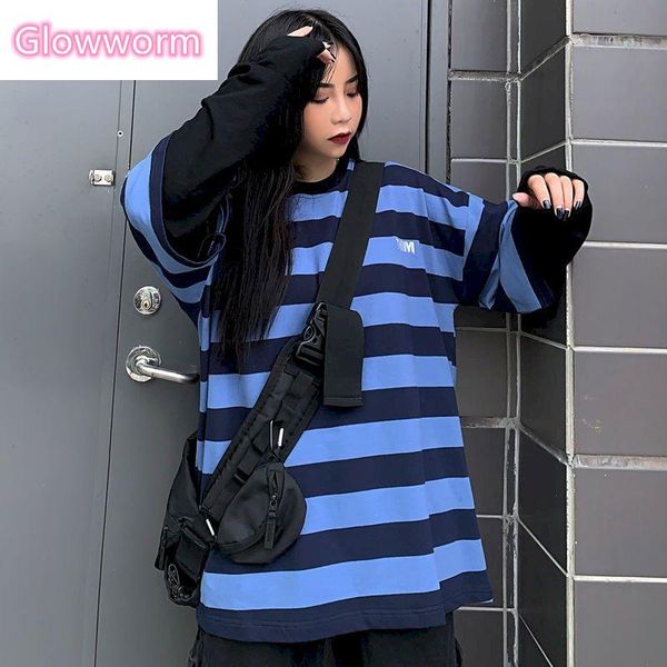 harajuku t-shirt women stripe patchwork fake 2 pieces loose long sleeve tshirt streetwear pull femme jersey women's, White
harajuku t-shirt women stripe patchwork fake 2 pieces loose long sleeve tshirt streetwear pull femme jersey women's, White