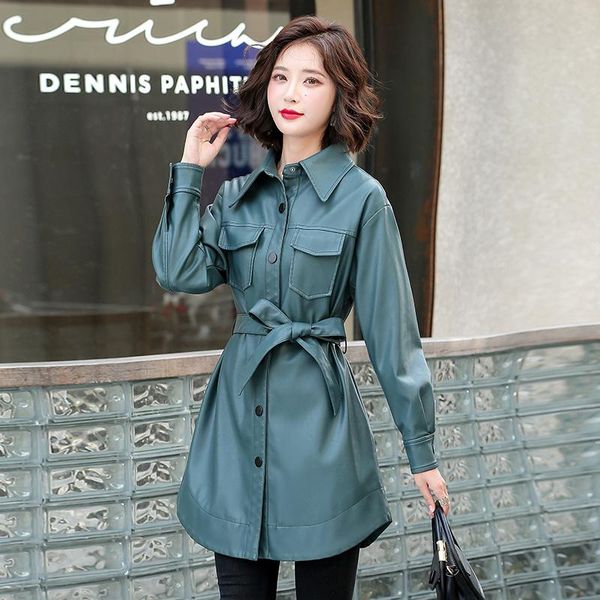 women's leather & faux large size 3xl 4xl long coat women jacket 2021 autumn fashion women's clothing female outerwear pu, Black
women's leather & faux large size 3xl 4xl long coat women jacket 2021 autumn fashion women's clothing female outerwear pu, Black
