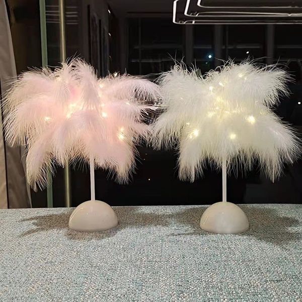 led feather shade table desk lamp atmosphere night light christmas decor soft pink bedroom study room light 2 colors
led feather shade table desk lamp atmosphere night light christmas decor soft pink bedroom study room light 2 colors