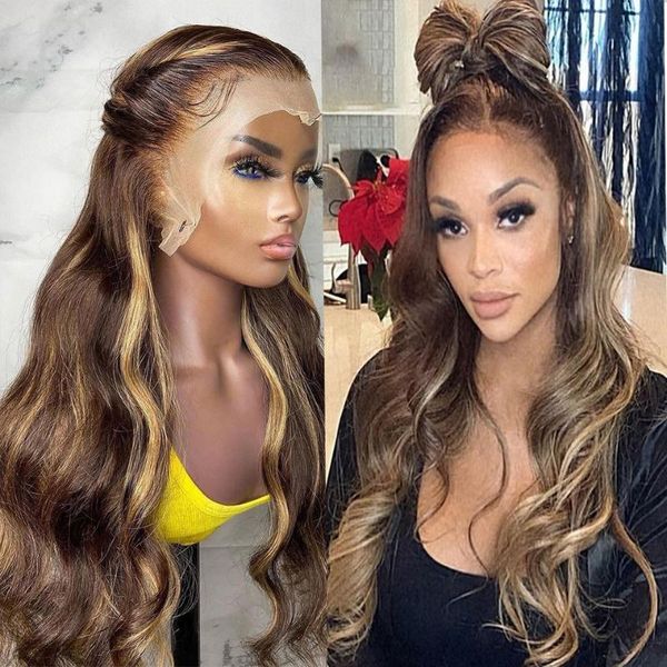 synthetic wigs brown ombre highlight blonde lace front wig body wave heat resist fiber long hair for black women babyhair preplucked
synthetic wigs brown ombre highlight blonde lace front wig body wave heat resist fiber long hair for black women babyhair preplucked