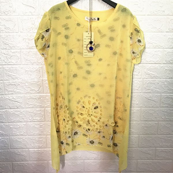 in stock summer women fashion short sleeves beautiful chiffon foral t-shirt female casual pullover tee 210428, White
in stock summer women fashion short sleeves beautiful chiffon foral t-shirt female casual pullover tee 210428, White