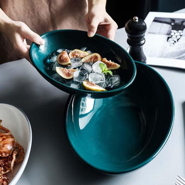 dishes & plates creative nordic commercial restaurant ceramic japanese large dish deep oval long fish plate cooking tableware gourmet
dishes & plates creative nordic commercial restaurant ceramic japanese large dish deep oval long fish plate cooking tableware gourmet