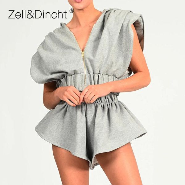 women's tracksuits zell&dincht casual fashion 2 pcs women set hooded sleeveless loose knit elastic waist wide leg shorts summer femme s, Gray
women's tracksuits zell&dincht casual fashion 2 pcs women set hooded sleeveless loose knit elastic waist wide leg shorts summer femme s, Gray