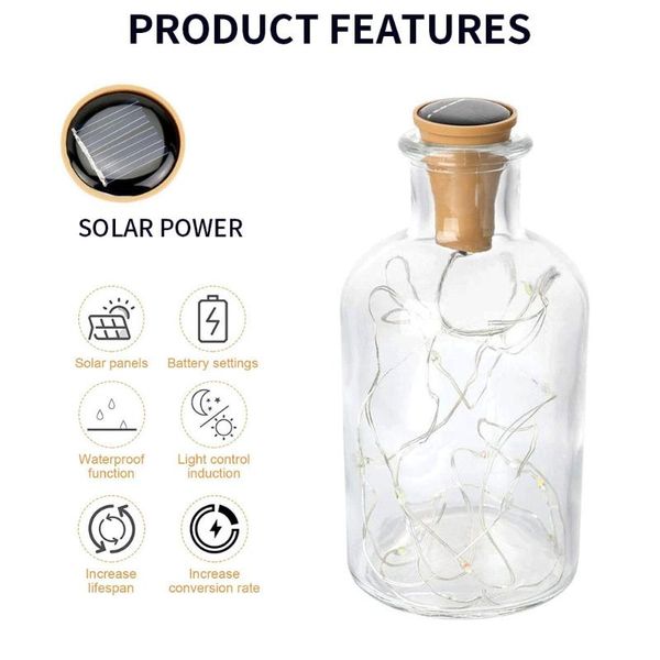 strings 6pcs bottle lights cork led solar fairy string with 1 m copper wire for diy party wedding decoration cold/warm white
strings 6pcs bottle lights cork led solar fairy string with 1 m copper wire for diy party wedding decoration cold/warm white