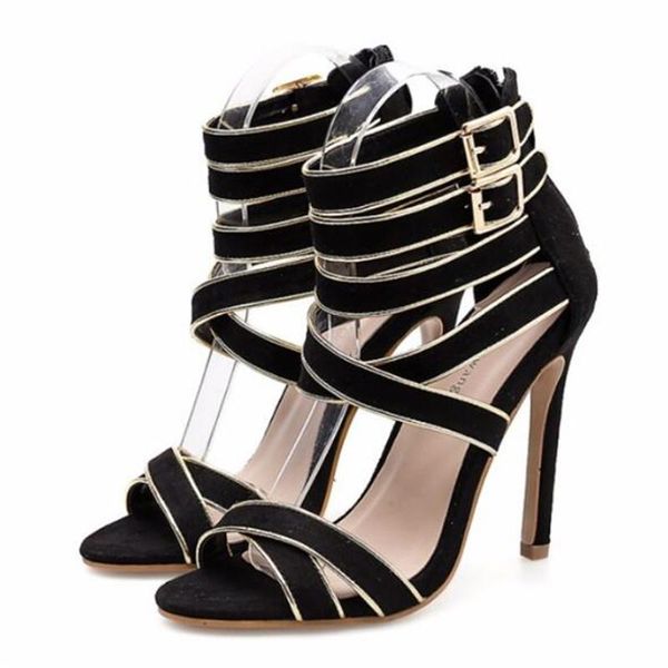 dress shoes fashion thin heel sandals women round toe pu 11cm high heels buckle strap shallow size 35-40 black
dress shoes fashion thin heel sandals women round toe pu 11cm high heels buckle strap shallow size 35-40 black