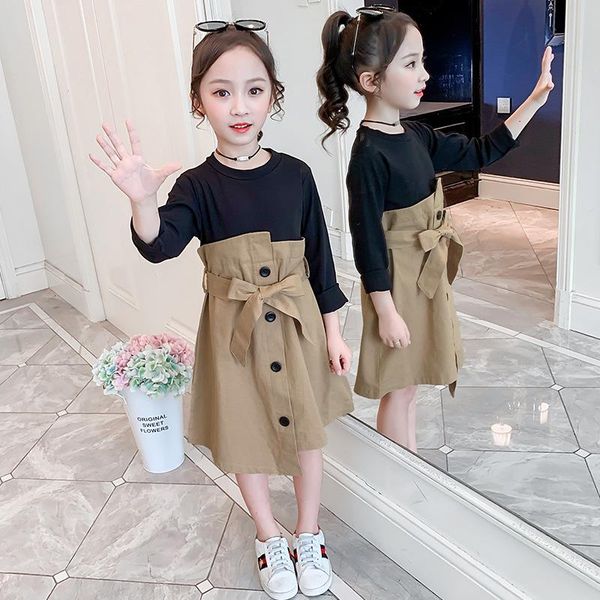 girl's dresses kids spring autumn dress 2021 girls princess children long sleeve splicing clothes for 3-12 years, Red;yellow
girl's dresses kids spring autumn dress 2021 girls princess children long sleeve splicing clothes for 3-12 years, Red;yellow
