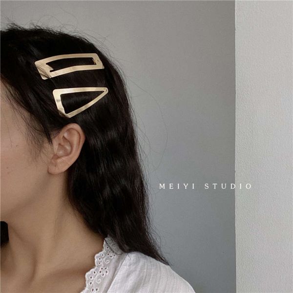 hairpin korean version ins simple metal side bangs bb net red wire drawing hairpin duckbill clip fashion accessories, Golden;silver
hairpin korean version ins simple metal side bangs bb net red wire drawing hairpin duckbill clip fashion accessories, Golden;silver
