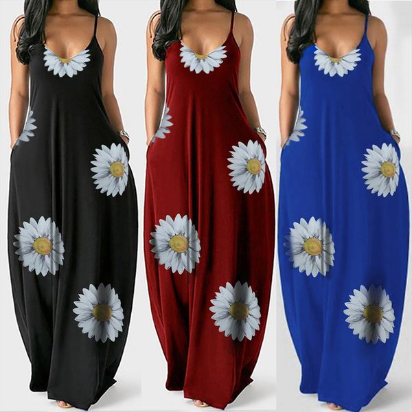 plus size casual summer womens dresses o neck sunflower print ladies sleeveless pullover long daily, Black;gray
plus size casual summer womens dresses o neck sunflower print ladies sleeveless pullover long daily, Black;gray