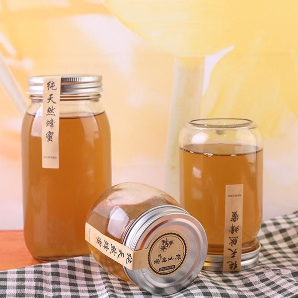 storage bottles & jars sealed honey bottle round sauce glass transparent jam pickles
storage bottles & jars sealed honey bottle round sauce glass transparent jam pickles