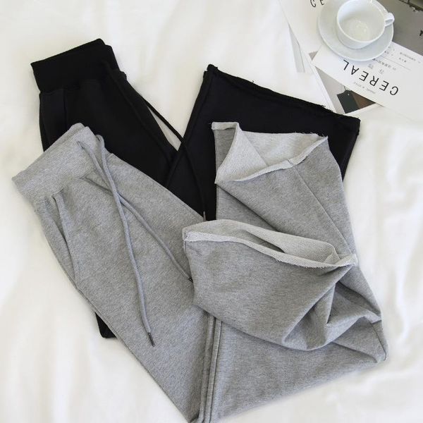 women sweatpants kalenmos casual loose pants solid high waist joggers cotton lace-up tracksuit streetwear women's & capris, Black;white
women sweatpants kalenmos casual loose pants solid high waist joggers cotton lace-up tracksuit streetwear women's & capris, Black;white