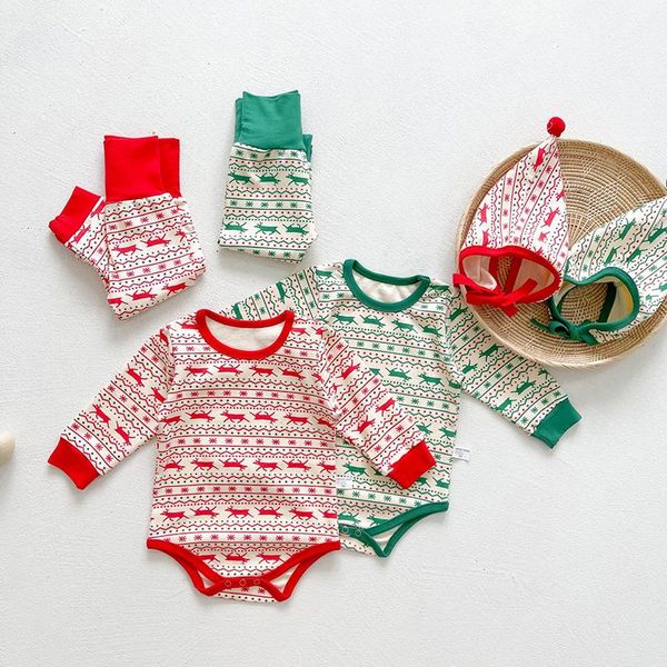 pajamas christmas born baby girl boys clothes suit toddler set cotton cartoon printing rompers+pants+hat, Blue;red
pajamas christmas born baby girl boys clothes suit toddler set cotton cartoon printing rompers+pants+hat, Blue;red