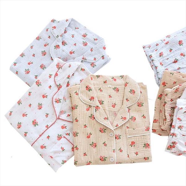 spring summer cute small women sleepwear floral printed full cotton pajamas set long sleeve thin gauze 2pcs, Black;red
spring summer cute small women sleepwear floral printed full cotton pajamas set long sleeve thin gauze 2pcs, Black;red