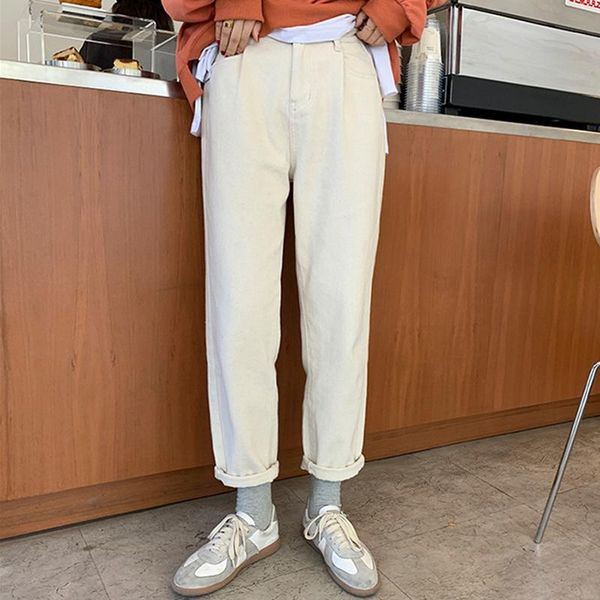 women's pants & capris casual high waist white cotton straight women 2021 vintage female streetwear loose pocket trousers thicken wide, Black;white
women's pants & capris casual high waist white cotton straight women 2021 vintage female streetwear loose pocket trousers thicken wide, Black;white