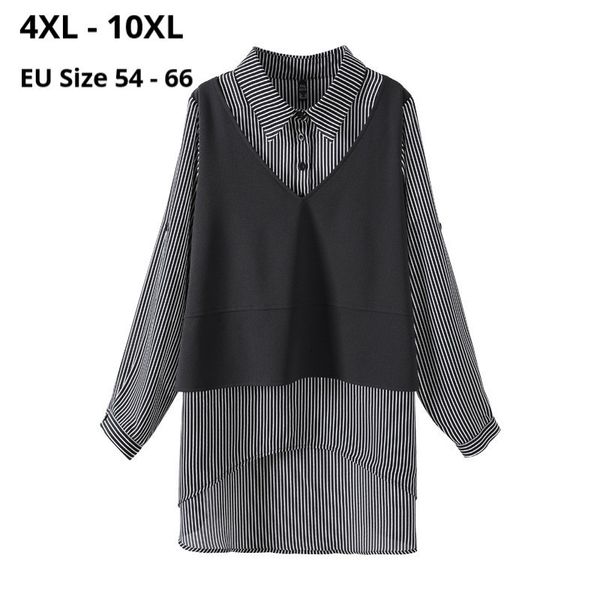 polo plus size 10xl 9xl 8xl women spring long sleeves t-shirts femme black and striped patchwork elegant slim t shirt for mujers, White
polo plus size 10xl 9xl 8xl women spring long sleeves t-shirts femme black and striped patchwork elegant slim t shirt for mujers, White