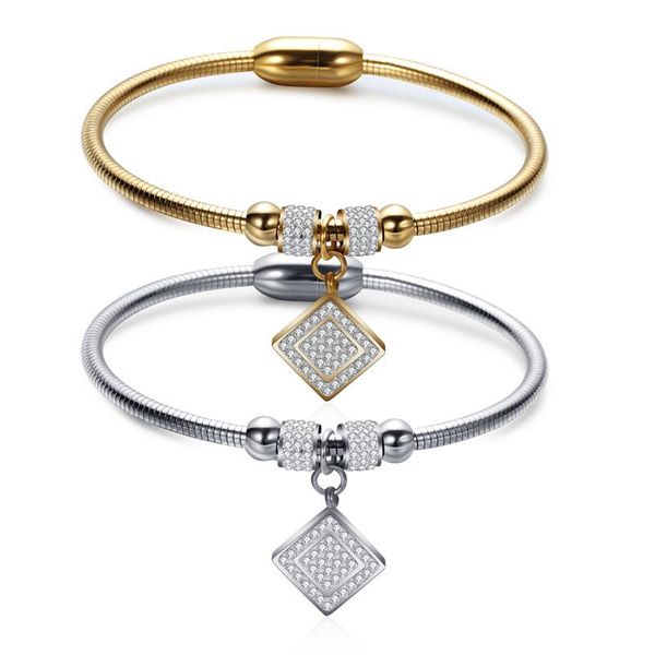 link, chain modyle style square crystal bracelets bangles magnet clasp with snake 316l stainless steel wedding, Black
link, chain modyle style square crystal bracelets bangles magnet clasp with snake 316l stainless steel wedding, Black