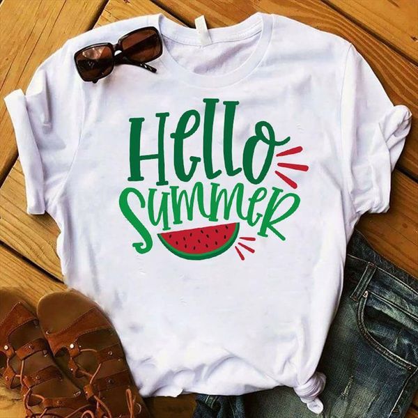 summer hello print cartoon womens t shirt tee cute female short sleeve clothes, White
summer hello print cartoon womens t shirt tee cute female short sleeve clothes, White