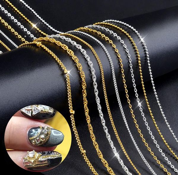 nail art decorations 1m 3d metal chain beads line punk style diy decoration in wheel manicure studs stone rhinestones tslm1, Silver;gold
nail art decorations 1m 3d metal chain beads line punk style diy decoration in wheel manicure studs stone rhinestones tslm1, Silver;gold