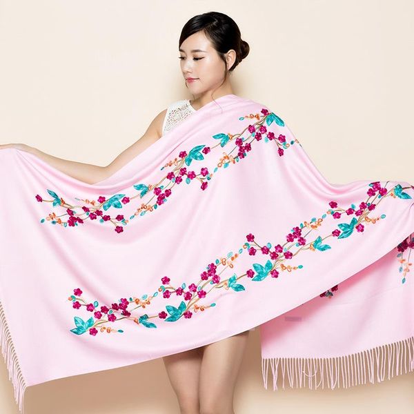 scarves women scarf embroidery pashmina cashmere-like autumn winter warm cape tassels oversized shawl fashion blanket, Blue;gray
scarves women scarf embroidery pashmina cashmere-like autumn winter warm cape tassels oversized shawl fashion blanket, Blue;gray
