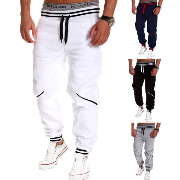 men's pants casual european and american style contrast stitching sports trousers romantic white, Black
men's pants casual european and american style contrast stitching sports trousers romantic white, Black