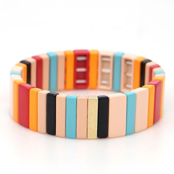 bohemian elastic stretch colorful tile enamel charm bracelet stackable jewelry bracelets, Golden;silver
bohemian elastic stretch colorful tile enamel charm bracelet stackable jewelry bracelets, Golden;silver