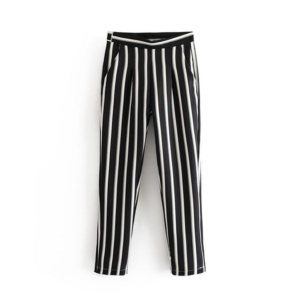 women's pants & capris vomvoa 2021 spring fashion wild was thin high waist vertical stripes color matching casual temperament suit 2734, Black;white
women's pants & capris vomvoa 2021 spring fashion wild was thin high waist vertical stripes color matching casual temperament suit 2734, Black;white