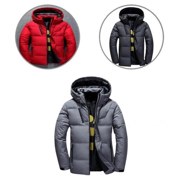 men's long sved down et, winter camping casual et., Black