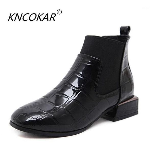 boots kncokar autumn and winter 2021 square flat elastic with short patent leather stone pattern female1, Black
boots kncokar autumn and winter 2021 square flat elastic with short patent leather stone pattern female1, Black