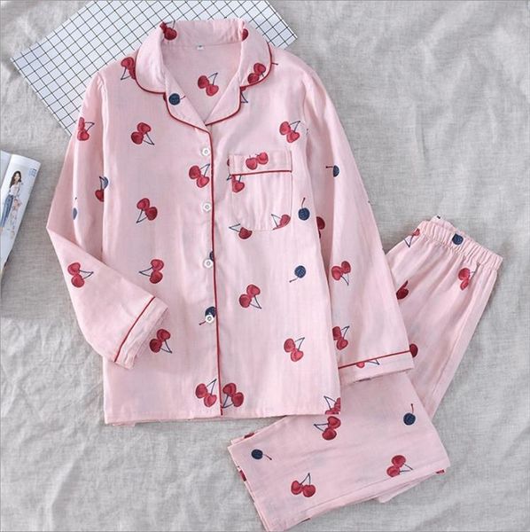 spring and summer long sleeved women sleepwear pants suit 100% cotton printed comfortable pajamas female, Black;red
spring and summer long sleeved women sleepwear pants suit 100% cotton printed comfortable pajamas female, Black;red