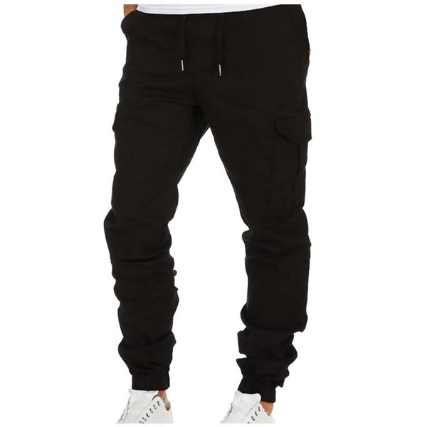 men's pants mens casual fitness bodybuilding pocket solid color length sports leggings harem tooling trousers pantalones, Black
men's pants mens casual fitness bodybuilding pocket solid color length sports leggings harem tooling trousers pantalones, Black