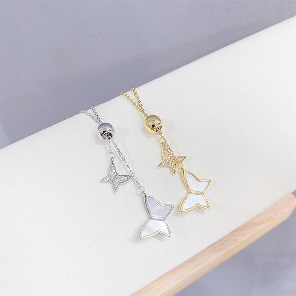chains 14k real gold plated shell butterfly necklace bling zircon women clavicle chain elegant charm wedding pendant jewelry, Silver
chains 14k real gold plated shell butterfly necklace bling zircon women clavicle chain elegant charm wedding pendant jewelry, Silver