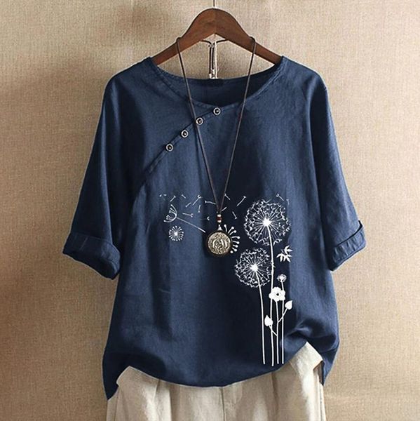 women's blouses & shirts blouse shirt harajuku casual o-neck printed loose button tunic plus size clothes for women ropa mujer, White
women's blouses & shirts blouse shirt harajuku casual o-neck printed loose button tunic plus size clothes for women ropa mujer, White