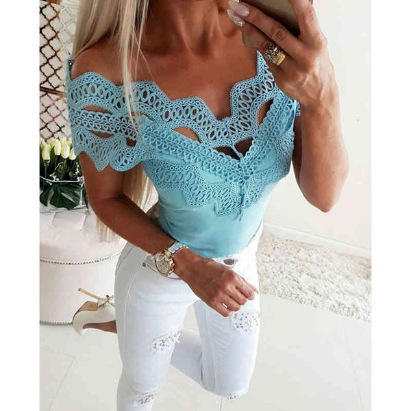 women's blouses & shirts blusa feminina renda gola v corte baixo, camisa ombro nu túnica camisas s vazadas roupas de verão para mulhere, White
women's blouses & shirts blusa feminina renda gola v corte baixo, camisa ombro nu túnica camisas s vazadas roupas de verão para mulhere, White