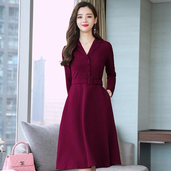 casual dresses women's clothing 2021 autumn fashion plus size slim waist long-sleeved dress women (send belt) evening party, Black;gray
casual dresses women's clothing 2021 autumn fashion plus size slim waist long-sleeved dress women (send belt) evening party, Black;gray