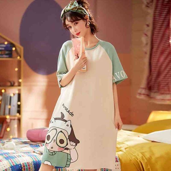 cotton summer nightgowns cute womens sleepwears nightdress sleep dress femme homewear plus size pyjama dressing gown, Black;red
cotton summer nightgowns cute womens sleepwears nightdress sleep dress femme homewear plus size pyjama dressing gown, Black;red