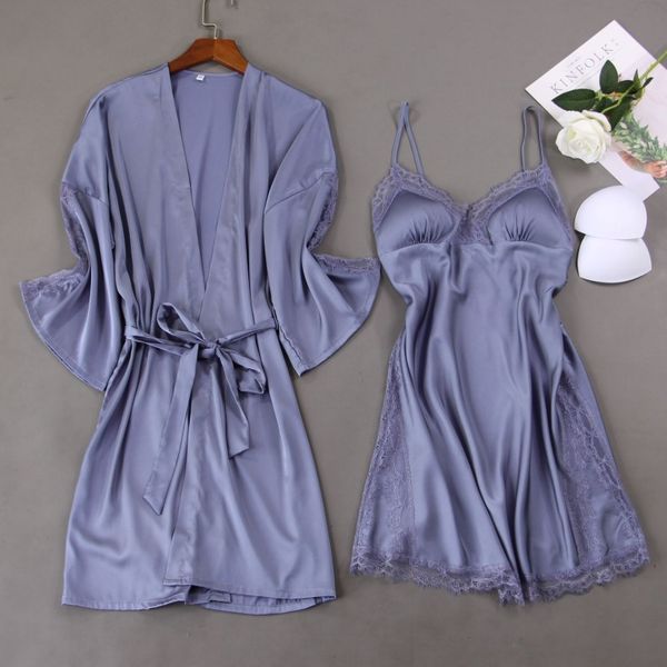 women satin sets ladies nightgown print two-pieces silk sleepwear robe+nightdress lounge sets pijama, Black;red
women satin sets ladies nightgown print two-pieces silk sleepwear robe+nightdress lounge sets pijama, Black;red