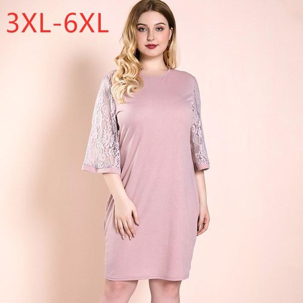 plus size dresses spring autumn for women large half sleeve loose casual elastic lace pink o-neck 3xl 4xl 5xl 6xl, Black
plus size dresses spring autumn for women large half sleeve loose casual elastic lace pink o-neck 3xl 4xl 5xl 6xl, Black