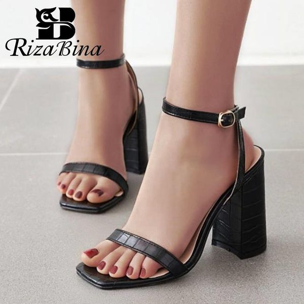 square heel sandals women summer high heels shoes simple stone pattern buckle party office lady size 34-43, Black
square heel sandals women summer high heels shoes simple stone pattern buckle party office lady size 34-43, Black