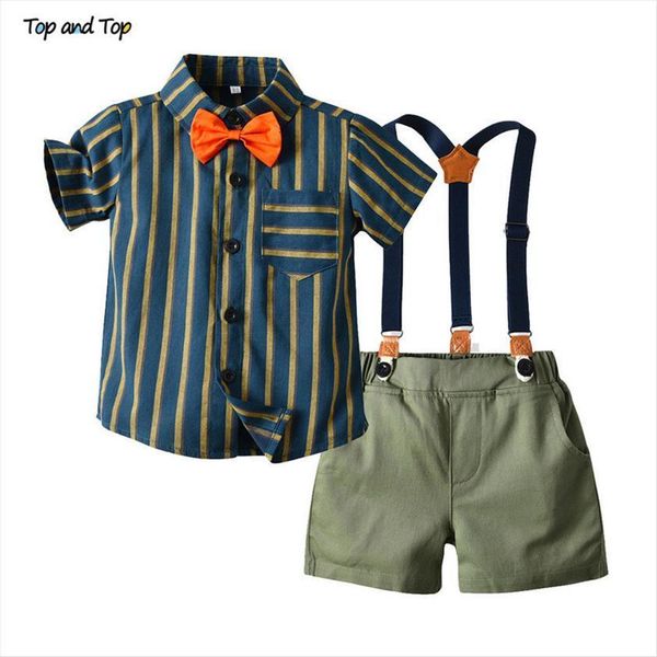 little boys gentleman clothing set fashion kids casual short sleeve bow tie shirt overalls formal suits, White
little boys gentleman clothing set fashion kids casual short sleeve bow tie shirt overalls formal suits, White