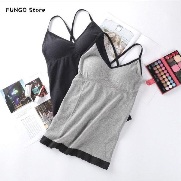 women camisole&tanks with cups sling pure color breathable comfortable fitness up girls' daily dress summer underwear camisoles &, Black;white
women camisole&tanks with cups sling pure color breathable comfortable fitness up girls' daily dress summer underwear camisoles &, Black;white