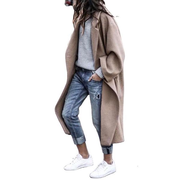 women's wool & blends women coat winter fashion full sleeve long s lapel neck slim fit warm jacket 33ub, Black
women's wool & blends women coat winter fashion full sleeve long s lapel neck slim fit warm jacket 33ub, Black