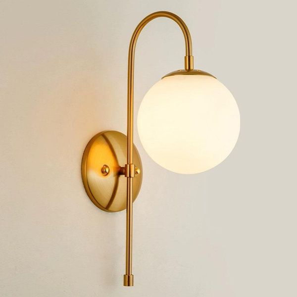 wall lamp modern gold light white glass ball bedside el home indoor lighting fixture led creative lights
wall lamp modern gold light white glass ball bedside el home indoor lighting fixture led creative lights