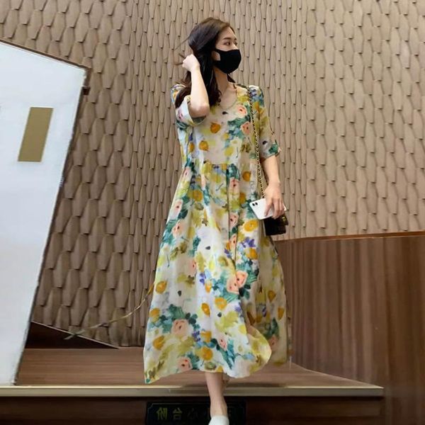 maternity dresses 2021 summer pregnant women dress with belt plus size short sleeve o-neck floral long loose pregnancy maxi, White
maternity dresses 2021 summer pregnant women dress with belt plus size short sleeve o-neck floral long loose pregnancy maxi, White
