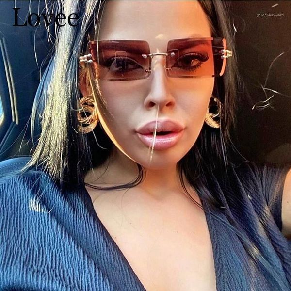 fashion square sunglasses ladies metal small rimless gradient sun glasses womens vintage designer oculos, White;black
fashion square sunglasses ladies metal small rimless gradient sun glasses womens vintage designer oculos, White;black