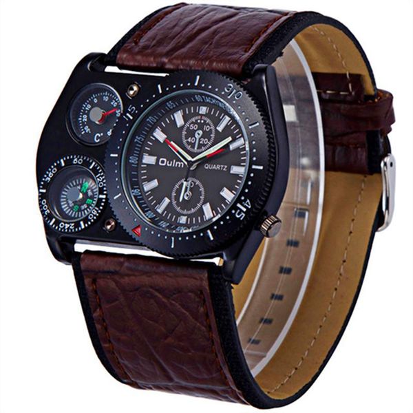 wristwatches sale oulm fashion design wide strap japan movt leather outdoor casual quartz watch montre homme de marque mode cui, Slivery;brown
wristwatches sale oulm fashion design wide strap japan movt leather outdoor casual quartz watch montre homme de marque mode cui, Slivery;brown