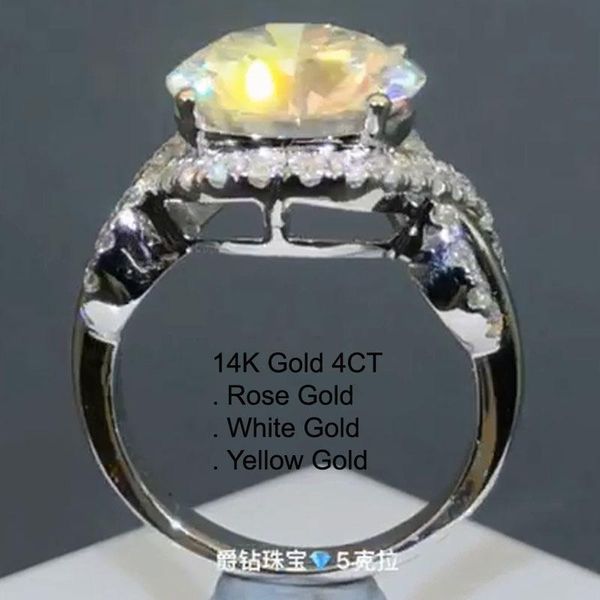 cluster rings 14k white gold 4 moissanite diamond ring women round cross intersect wedding party engagement anniversary d color, Golden;silver
cluster rings 14k white gold 4 moissanite diamond ring women round cross intersect wedding party engagement anniversary d color, Golden;silver