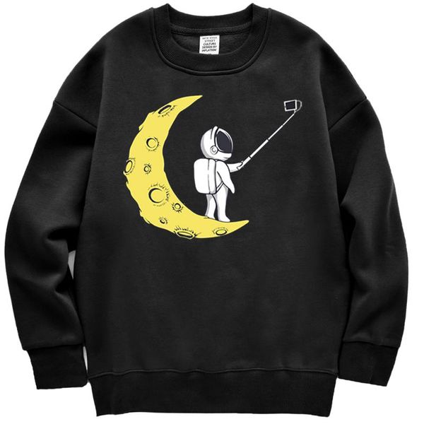 women's hoodies & sweatshirts standing on the moon taking selfie sweatshirt women crewneck casual loose autumn clothing cartoons hoody, Black
women's hoodies & sweatshirts standing on the moon taking selfie sweatshirt women crewneck casual loose autumn clothing cartoons hoody, Black